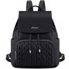 LOVEVOOK Zaino da donna piccolo, impermeabile, borsa 2 in 1, mini borsa da donna, elegante per il tempo libero, la scuola, i viaggi, il lavoro, A-nero., 14 pollici, Casual
