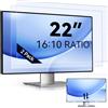IPROKKO 2 pellicole protettive anti-luce blu da 22 pollici per monitor del computer, proporzioni rimovibili 16:10, pellicola protettiva antiriflesso per gli occhi