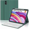 IVEOPPE Cover per Redmi Pad Pro 12.1 con Tastiera, per Xiaomi Poco Pad Custodia con Tastiera Italiano Bluetooth Staccabile per Xiaomi Redmi Pad Pro 12.1 2024, Verde scuro
