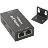 Leehitech Extender PoE Gigabit 2 Porte,1-in-2-Out,30W Ripetitore Ethernet | IEEE 802.3af/at,Plug and Play,Alimentazione e dati fino a 100 m aggiuntivi,Compatibile IP Camera,AP WiFi,VoIP