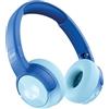 Fresh 'n Rebel Code Junior, Cuffie Bluetooth Senza Fili per Bambini, suono sicuro (<85dB), Adesivo inclusi, Collegare due cuffie, Effetti LED. 48 ore di riproduzione (Wavy Water)
