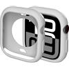 Miimall Custodia per Apple Watch Serie 10 42mm, Case Protettiva in TPU, Custodia Sottile Antiurto senza Pellicola Protettiva, Cover con Cornice Morbida per Apple Watch 42mm Serie 10, Grigio