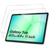 GOZOPO Pellicola Protettiva per Samsung Galaxy Tab A9+ / A9 Plus (2023) 11 Pollici, HD chiaro, Durezza 9H, Senza Bolle [2-Pezzi]