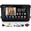ATOTOZONE A5L Android Autoradio CarPlay per VW Polo Golf 5 6 Passat Jetta Skoda, Schermo da 7 Wireless Android Auto Stereo con GPS Navi, Wi-Fi/Bluetooth/USB, FM/AM/RDS, HD LRV, MirrorLink, SWC