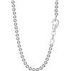 NKlaus Collana 38cm catena a palline rotonda in Argento Sterling 925 larghezza: 2mm collana da donna 8244