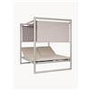 Bizzotto Daybed da giardino doppio con tettuccio solare Konnor