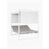 Bizzotto Daybed da giardino doppio con tettuccio solare Konnor