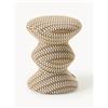 POLSPOTTEN Pouf rotondo imbottito Zig Zag