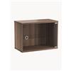 String Furniture Vetrina con anta battente in vetro String System, larg. 58 x prof. 30 cm