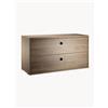 String Furniture Cassettiera String System, larg. 78 x prof. 30 cm