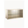 String Furniture Vetrina con ante scorrevoli in vetro String System, larg. 78 x prof. 30 cm