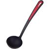 Westmark Mestolo da minestra, Termo-resistente fino a 270 °C, PPA, Lunghezza: 31,5 cm, Gallant Plus, Nero/Rosso, 29562275