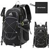 flintronic 40L Zaino Pieghevole Ultraleggero, Grande Capacità Borsa Sportiva Da Esterno, Impermeabile Zaino Da Trekking, Multitasche Borsa Da Ciclismo, per Viaggio Alpinismo Sport All'aperto (Nero)