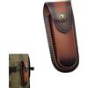 SHENRUZENG Fodero in Pelle per Pieghevole 13 cm, Custodia per Coltello Retrò Marrone Fodero in Pelle Fatto a Mano per Coltelli Borsa per Caccia Campeggio Allaperto