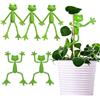 ZephyrHome Set di 5 supporti per piante a forma di rana clip piante rampicanti decorative riutilizzabili per vaso balcone interno esterno supporto stelo pianta tutori per piante in plastica rana decorativa