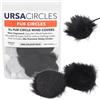 URSA Straps URSA Fur Circles - Mini parabrezza per microfoni Lavalier/Lapel, riducono il rumore del vento e il fruscio dei vestiti. Compatibile con Sennheiser, RODE, Sanken, Tascam e altro (9 cerchi + 30 adesivi,