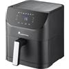 Master Pro Masterpro friggitrice ad aria digitale 6L 1500W LED 7 programmi a cestello nera
