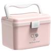 TUKA-i-AKUT 14,6L Scatola per Medicinali, Portatile a 2 Strati con Maniglia per il Trasporto, Kit di Pronto Soccorso Armadio Farmacia e Mediche, Multifunzionale, Casa e All'aperto, TKD6402-XL Rosa