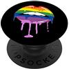Disegni di design del Gay Pride Gay Pride Gay Pride Gift LGBT Rainbow Lips Equality PopSockets Supporto e Impugnatura per Smartphone e Tablet