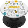 Estate soleggiata Ciao Estate - Allegra calda estate soleggiata PopSockets PopGrip Adesivo