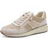 MARCO TOZZI Donna Sneaker Morbida Soletta Feel Me Estraibile Morbida Fodera Interna Moderno, Beige (Cream Comb), 42 EU