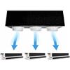 Kit Plenum canalizzato in poliuretano espanso a 3 zone completo di plenum feritoia a scomparsa L. 300 mm