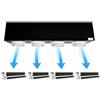 Kit Plenum canalizzato in poliuretano espanso a 4 zone completo di plenum feritoia a scomparsa L. 300 mm