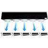 Kit Plenum canalizzato in poliuretano espanso a 5 zone completo di plenum feritoia a scomparsa L. 300 mm
