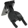 GEWA Supporto da parete per chitarra GEWA WallGrip - Supporto Slatwall per chitarra acustica, chitarra elettrica, basso - Imbottitura in silicone antiscivolo - Regolabile in modo flessibile - nero GH-80SB