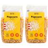Grocer Planet - Mais per Pop Corn (800g) | 2 Pacchetti da 400g | Mais Italiano Classico Giallo per Popcorn