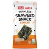 CHOI'S 1 Snack di alghe tostate senza guscio Choi's 1 - Gusto Kimchi, confezione da 20 (4 g ciascuno) | Confezione ecologica senza guscio-Snack piccante coreano di alghe nori, senza glutine, vegano,chetogenico