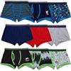 Style It Up Boxer per bambini e ragazzi, confezione multipla, 100% cotone elasticizzato, con buco della serratura, confezione da 5 e 10 mutande taglie 6-14 anni, 9 paia - Confezione a, 2-3 Years