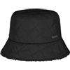Barts Cappello da Pioggia Erola Quilt Bucket Donna - Pescatore con Fodera Autunno/Inverno Inverno - Taglia Unica Nero