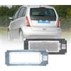NSLUMO Luci targa LED per Lancia Musa 2004-2012, accessori luce posteriore bianca LED per targa e fanale, senza errori CANBUS 2 pezzi