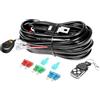 YOJZMA Kit Cavo Barra LED 12V 40A 16AWG Interruttore (per 1 faro lavoro) | Telecomando stroboscopico, relè di potenza, fusibile a lama, 3 m (9,8 piedi), per fuoristrada, ATV, SUV, camion, 4x4