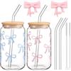 Exquilnova 2 bicchieri con cannuccia e coperchio (blu + rosa)