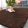 Homaxy, tappeti a pelo lungo e spugnosi per soggiorno, grande tappeto antiscivolo, lavabile in lavatrice, morbido, pelo spesso, per camera dei bambini, nursery, salotto, 160 x 220 cm