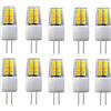 Jiotouhu G4 LED Lampadina, Bianco freddo 6000K, 3W sostituisce lampadine alogene da 30W, 12V, 300LM, 16 SMD, Non dimmerabile, attacco a innesto Lampadine LED G4 per lampadari, plafoniere, 10 pezzi