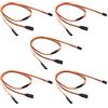 OliRC 5 Pezzi 60cm servo Y Imbracatura prolunga Cavo 22awg 60 Core per Cavo per RC Auto Elicottero servo Ricevitore Filo condurre(C146-5)