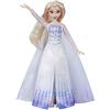 Disney Frozen Hasbro 2 - Bambola Principessa Disney Elsa cantante (francese) in vestito di regina - 26 cm