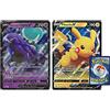 Titan Cards Pokémon 2 carte Jumbo casuali (oversize) + TitanCards Toploader