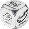 UNICRAFTALE 1 Set Food Decision Dice Anniversario Data Night Dice Regalo di San Acciaio Inossidabile Fast Food Decision Dice Divertente Regalo di Natale Compleanno per Marito Moglie Fidanzato