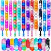 Ainiv Braccialetto Pop Giocattoli 12PCS, Braccialetto Antistress Indossabile Push Pop Bubble, Cinturino in Silicone Arcobaleno per Bambini e Adulti Sollievo Dallo Stress e Dall'Ansia