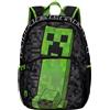 Minecraft Zaino ragazzo, zaino bambino Creeper, cartella scuola gaming per bambini, taglia unica