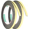 QUARKZMAN x 2 pz Schiuma Sigillante Nastro 8mm W 1mm T 16.4ft EVA per Porte | Auto Adesivo, Meteo Spogliazione, Suono Prova Sigillo Striscia, Blocco Separazione