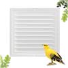 Granmagazz - Griglia di ventilazione in metallo, colore: bianco, copertura di ventilazione in metallo, per camino, ventilazione con griglia di protezione dagli insetti, per il bagno, 30 x 30 cm