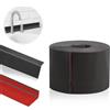 DBREAKS Battiscopa Morbido Adesivo, 10M PVC Battiscopa Angolare Autoadesivo, 50x20mm Sigillante Autoadesivo Nastro, Striscia di Chiusura Nastro Sigillante per Piastrelle da Cucina Bagno(Nero)