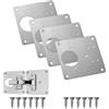 Aatpuss 4 fette Piastra Di Riparazione, Cerniere Per Ante Cucina, Della Cerniere, Kit di riparazione cerniera per legno, mobili, scaffali