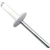 SIO 250x Rivetti in Alluminio Bianchi Testa Larga 4,8 x 18 mm | Rivetti Pop per Lamiera Plastica Carrozzeria | Scatola 250 Pezzi