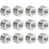 QUARKZMAN 12pz Distanziatore in Acciaio Inossidabile 6.2mm Foro x 12mm OD x 8mm Lunghezza Boccola per Vite Finitura Semplice Distanziatore Metallo Rotondo per Viti Bulloni e Barre M6